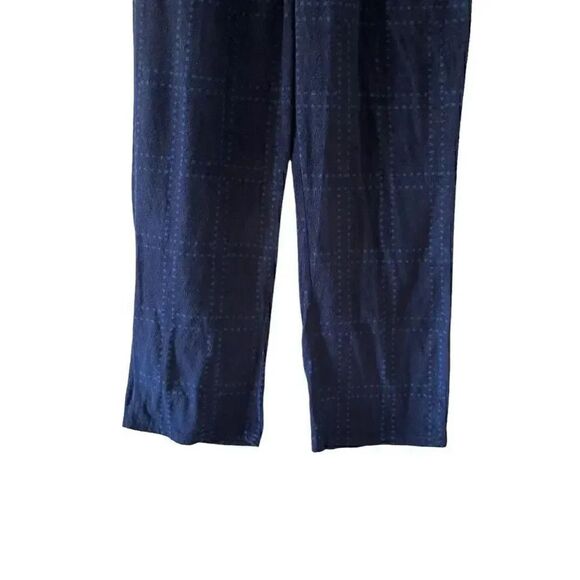 Kenneth Cole Flannel Comfy Navy High Rise Men’s Pajama Bottoms SZ S # 1360 - Picture 3 of 14